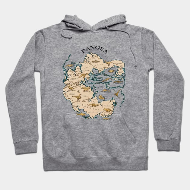 Map of Pangea Hoodie by Dystopianpalace